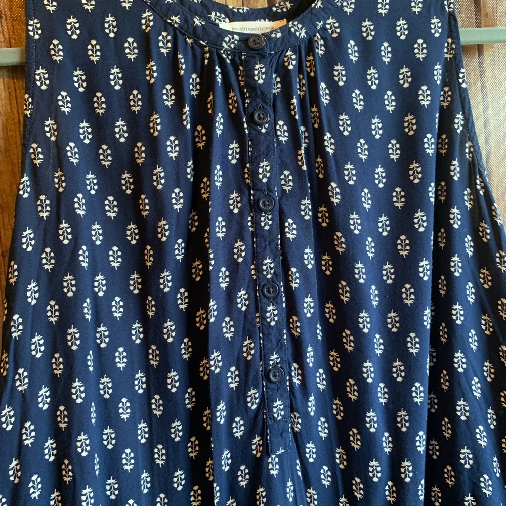 BeachLunchLounge Blue Floral Sleeveless Dress - Picture 5 of 8